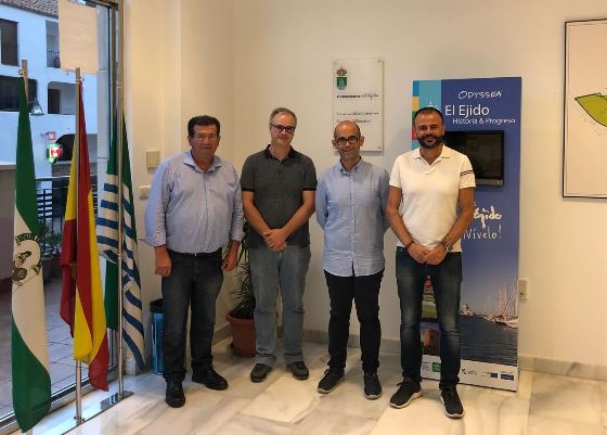 jesus lopez cobos, con jose miguel alarcon, juan godoy y juan alberto castillo, concejales socialistas en el ejido (10-09-18) - copia