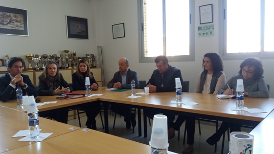 Visita al colegio Miguel Servet con la Delegada de Educación