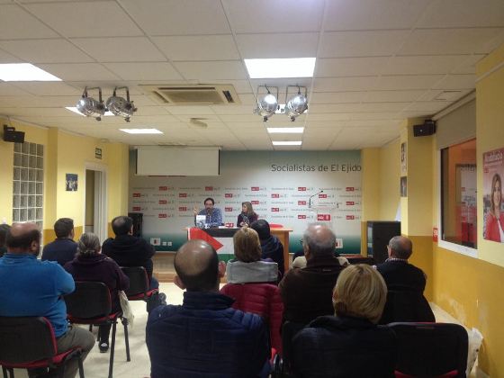 Charla sobre Palestina en la sede del PSOE de El Ejido