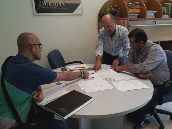 Reunión de trabajo en la Delegación de Educación