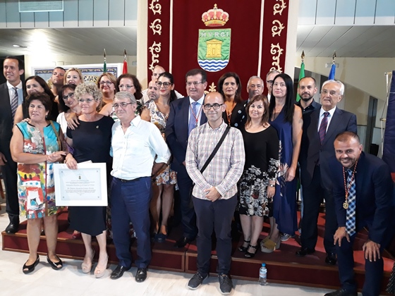 La familia socialista, en el Día del Municipio