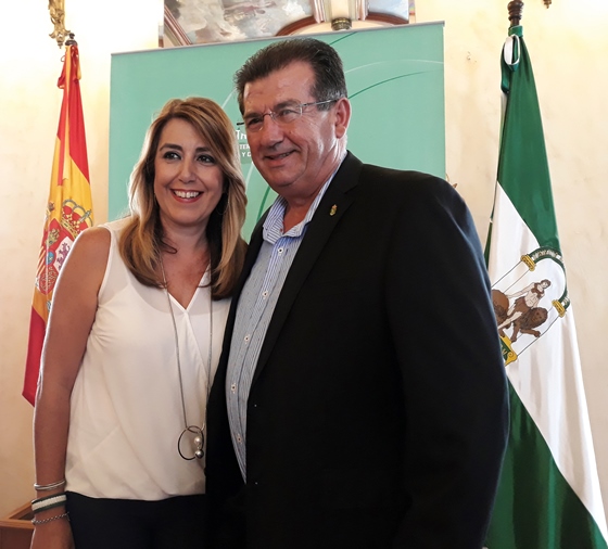 Con la Presidenta de la Junta de Andalucía
