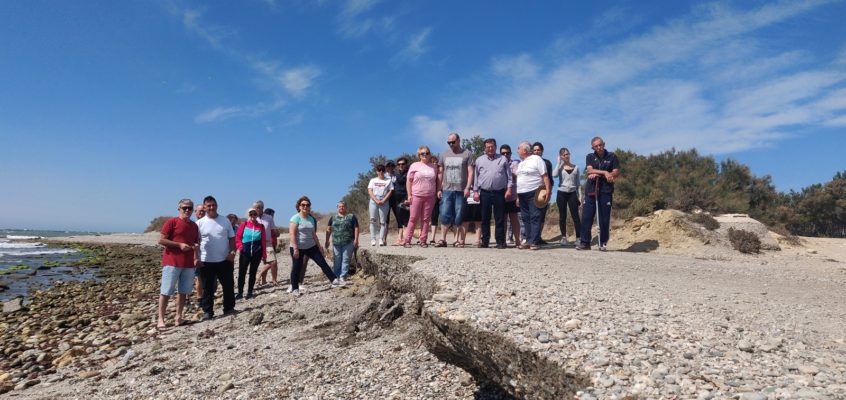 Alarcón: “La playa de Guardias Viejas necesita una actuación de emergencia y una aportación de arena al menos para salvar el verano”